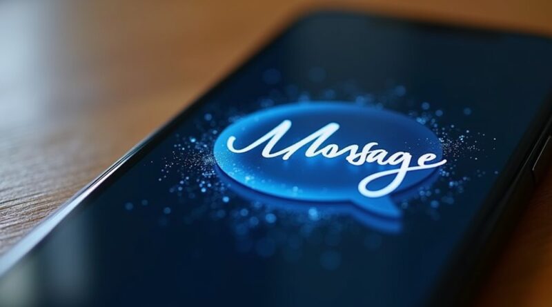 napisana wiadomość iMessage z efektami VFX